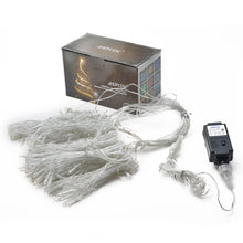 Load image into Gallery viewer, 3M/10ft 300LED Warm White Starry Fairy String Curtain Light Wall Plug-in Waterproof Outdoor