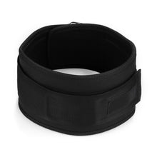 Load image into Gallery viewer, Weight Lifting Belt, Oodoland Unisex Nylon Pressure Weightlifting Belt with Velcro, Gym Fitness Back Support Belt for Men & Women, Squats, Lunges Deadlift, Thrusters & More Workouts ¨C Black