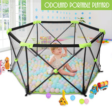 Load image into Gallery viewer, Baby Safe Playpen Portable Play Yard Infants Play Fence Foldable Toddler Fence