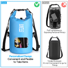 Load image into Gallery viewer, 15L Waterproof Lightweight Dry Bag Rafting Boating Camping Hiking Blue