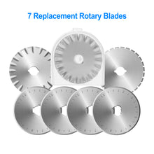 Load image into Gallery viewer, AGPtek 45mmRotary Cutter with 7 Replacement Rotary Blades & Safety Lock for Precise Cutting Ideal for Sewing Fabric Leather Quilting & More