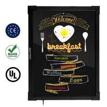 Load image into Gallery viewer, AGPtek 24"×16" LED Message Board Illuminated Erasable with Remote Control