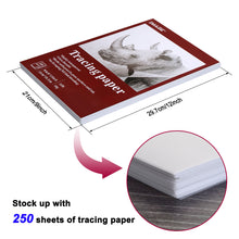 Load image into Gallery viewer, A4 Size 250 Sheets Translucent Vellum Paper for Tracing Sketching Drawing Animation