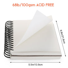 Load image into Gallery viewer, Sketch Book Set 4 Packs 400 Sheets Ideal for Pens Pencils Pastels Charcoal Graphite