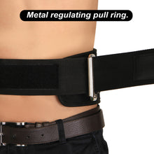 Load image into Gallery viewer, Weight Lifting Belt, Oodoland Unisex Nylon Pressure Weightlifting Belt with Velcro, Gym Fitness Back Support Belt for Men & Women, Squats, Lunges Deadlift, Thrusters & More Workouts ¨C Black