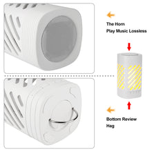 Load image into Gallery viewer, LED Smart Touch Night Lights White Bluetooth Speaker Camping Lamp Rechargeable