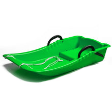 Load image into Gallery viewer, Winter durable Plastic snow Sled in boat shape Snow Sledge for child and adult Outdoor Pulling Snow board Snow Seats Integrated brake
