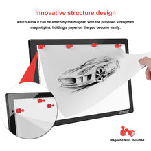 Load image into Gallery viewer, Magnetic LED Artcraft Tracing Light Pad A4 size Lightbox Tatoo Pad Sketching Designing