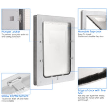 Load image into Gallery viewer, Pet Door, Ownpets X-Large Pet Wall Doors with Plastic Flap Door, Easy to Install Sturdy & Durable Pet Screen Door, Fit Small, Large and Extra Large Dogs (WHITE)