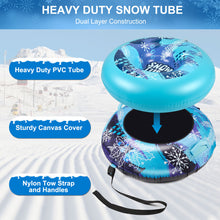 Load image into Gallery viewer, CAMULAND 47-Inch Snow Tube for Sledding Heavy Duty with Oxford Cloth and a Digging Rope, Inflatable Snow Tube for Adults, Great for Winter Outdoor Sports