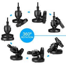 Load image into Gallery viewer, 2-in-1 18 LED Camping Light and Ceiling Fan Outdoor Hiking Flashlight