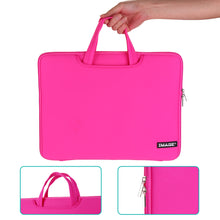 Load image into Gallery viewer, Laptop Sleeve, IMAGE 14 Inch Laptop Sleeve Travel Storage Case Pouch Cover with Pockets, Protective Sleeve Case for A4 Tracing Pad, Computer Notebook, Ultrabook and Macbook Air (Pink)