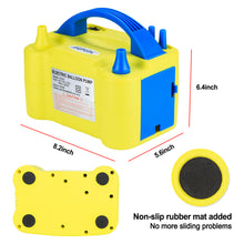 Load image into Gallery viewer, Electric Air Balloon Pump, AGPtEK Portable Dual Nozzle Inflator/Blower for Party Decoration - Yellow