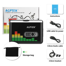Load image into Gallery viewer, Portable Cassette Audio Music Player Tape-To-MP3 Converter Cassette Recorder