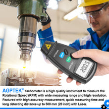 Load image into Gallery viewer, 20713A Digital Tachometer 2.5-99,999 RPM Meter Non Contact Laser Photo Accuracy