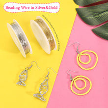 Load image into Gallery viewer, Jewelry Making Supplies Finding Kit Pliers Ribbon Ends Eye Pins Earring Hooks for DIY Craft