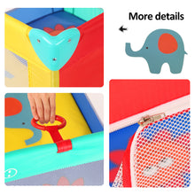 Load image into Gallery viewer, 39''x 39'' Infant Toddler Foldable Playpen Playard Mattress Safety Rail Fence