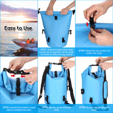 Load image into Gallery viewer, 15L Waterproof Lightweight Dry Bag Rafting Boating Camping Hiking Blue