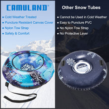Load image into Gallery viewer, CAMULAND 47-Inch Snow Tube for Sledding Heavy Duty with Oxford Cloth and a Digging Rope, Inflatable Snow Tube for Adults, Great for Winter Outdoor Sports