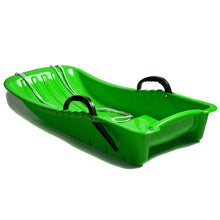 Load image into Gallery viewer, Winter durable Plastic snow Sled in boat shape Snow Sledge for child and adult Outdoor Pulling Snow board Snow Seats Integrated brake