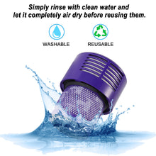 Load image into Gallery viewer, 2 Packs Vacuum Filter Replacement for Dyson V10 Cyclone Series V10 Absolute V10 Animal V10 Total Clean SV12