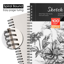 Load image into Gallery viewer, 2 Packs Art SketchBook 100 Pages for Writers Illustrators