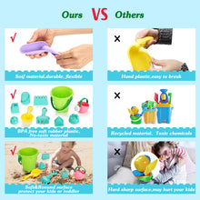 Load image into Gallery viewer, 10pcs/set Kids Beach Toys Set Sand Shovels Mini Castle Shower Bucket Rake Mold