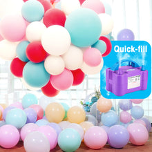 Load image into Gallery viewer, AGPTEK Electric Air Balloon Pump, 110V 600W Portable Dual Nozzle Inflator/Blower for Party Decoration