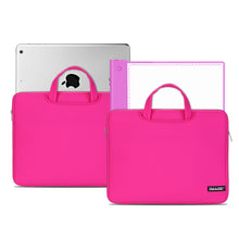 Load image into Gallery viewer, Laptop Sleeve, IMAGE 14 Inch Laptop Sleeve Travel Storage Case Pouch Cover with Pockets, Protective Sleeve Case for A4 Tracing Pad, Computer Notebook, Ultrabook and Macbook Air (Pink)
