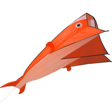 Load image into Gallery viewer, IMAGE 3D Kite Orange Dolphin with Huge Frameless Soft Parafoil for Kids
