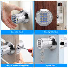 Load image into Gallery viewer, Smart Lock, FITNATE Keyless Smart Lock Digital Door Lock with Keypad, Waterproof Electronic Keypad Door Lock with Spare Keys, Great for Home, Hotel and Office