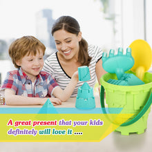 Load image into Gallery viewer, 10pcs/set Kids Beach Toys Set Sand Shovels Mini Castle Shower Bucket Rake Mold