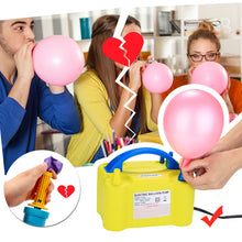 Load image into Gallery viewer, Electric Air Balloon Pump, AGPtEK Portable Dual Nozzle Inflator/Blower for Party Decoration - Yellow