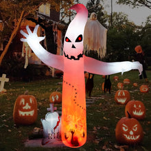 Load image into Gallery viewer, 8FT Inflatable Halloween Decorations, CAMULAND Halloween Ghost inflatable Built-in LED Lights with Ground Stakes, Ropes and Sandbags, LED Lights Blow Up outdoor Decor for Yard, Gardens and Lawns
