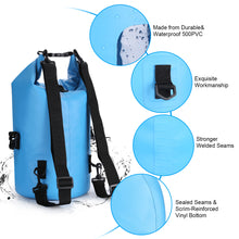 Load image into Gallery viewer, 15L Waterproof Lightweight Dry Bag Rafting Boating Camping Hiking Blue