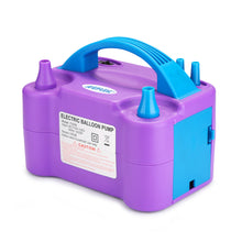 Load image into Gallery viewer, AGPTEK Electric Air Balloon Pump, 110V 600W Portable Dual Nozzle Inflator/Blower for Party Decoration