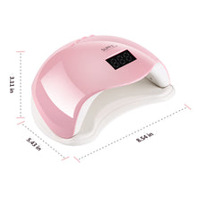 Load image into Gallery viewer, Pink LED Nail Lamp 48W UV LED Gel Nail Lamp with 4 Timers 10s/30s/60s/99s Auto Sensor