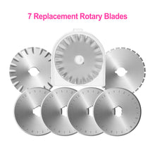 Load image into Gallery viewer, Pink 45mm Rotary Cutter +7 Replacement Blades Safety Lock Precise Cutting Sewing