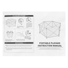 Load image into Gallery viewer, Baby Safe Playpen Portable Play Yard Infants Play Fence Foldable Toddler Fence