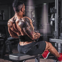 Load image into Gallery viewer, Weight Lifting Belt, Oodoland Unisex Nylon Pressure Weightlifting Belt with Velcro, Gym Fitness Back Support Belt for Men & Women, Squats, Lunges Deadlift, Thrusters & More Workouts ¨C Black