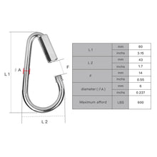 Load image into Gallery viewer, Pair Quick Link Screw Lock Clip, Snap Hook, Swing Set Hardware Play Set Connector Playground in Backyard