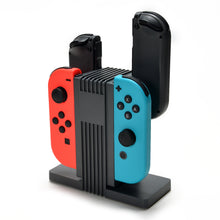 Load image into Gallery viewer, Agptek 4-in-1 Nintendo Switch Joy-Cons Charging Station, Professional Charging Dock and Store Stand with LED indicator, Charge Up to 4 Joy-Cons, 1.2M TYPE-C USB Cable included, Gray
