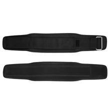 Load image into Gallery viewer, Weight Lifting Belt, Oodoland Unisex Nylon Pressure Weightlifting Belt with Velcro, Gym Fitness Back Support Belt for Men & Women, Squats, Lunges Deadlift, Thrusters & More Workouts ¨C Black