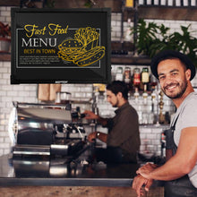 Load image into Gallery viewer, AGPtek 24"×16" LED Message Board Illuminated Erasable with Remote Control