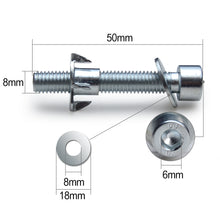 Load image into Gallery viewer, Bolts&T-nuts for Climbing holds 40 sets Climbing holds Installation Hardware Galvanized Steel Allen Head Bolts with flat Washers and t-nuts