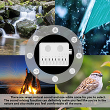 Load image into Gallery viewer, USB White Noise Maker Machine Sleep Therapy Nature 7 Sound Spa Relax Home Travel