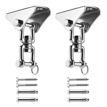 Load image into Gallery viewer, Swing Hanger Set Brackets Suspension Hook 360°Rotation for Yoga Seat Hammock Chair