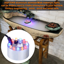 Load image into Gallery viewer, 12LED Changing Color Mist Maker Fogger Mist Generator Large Capacity Of Mist Perfect for Halloween and other Holidays