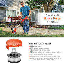 Load image into Gallery viewer, Replacement Spool AGPtEK Line String Trimmer Replacement Spools Compatible with Black and Decker AF-100 Weed Eater Spool 10 Packs