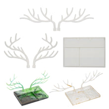 Load image into Gallery viewer, Epoxy Resin Silicone Molds Antlers Tree Branch Tray Jewelry Displayed Organizer for Necklace Earrings